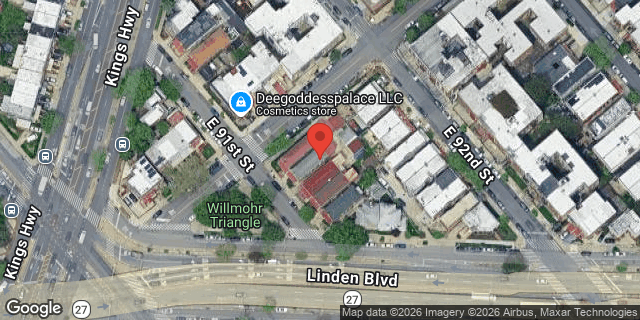 Aerial map of 457 EAST 91 STREET, Brooklyn