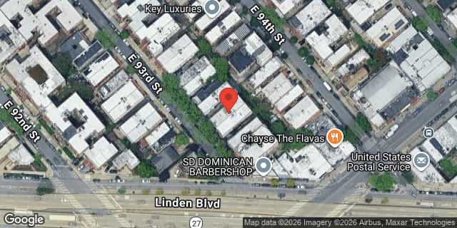 Aerial map of 497 EAST 93 STREET, Brooklyn