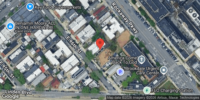 Aerial map of 549 EAST 96 STREET, Brooklyn