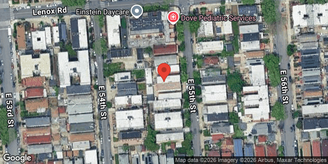 Aerial map of 128 EAST 55 STREET, Brooklyn