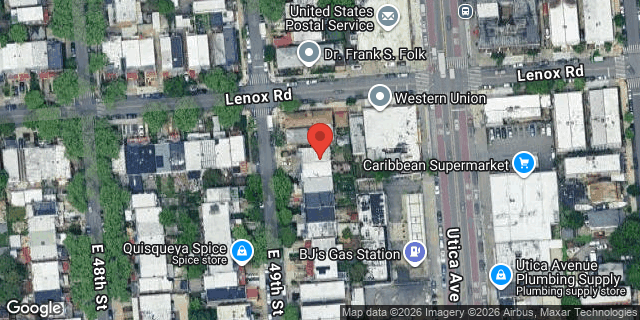 Aerial map of 287 EAST 49 STREET, Brooklyn