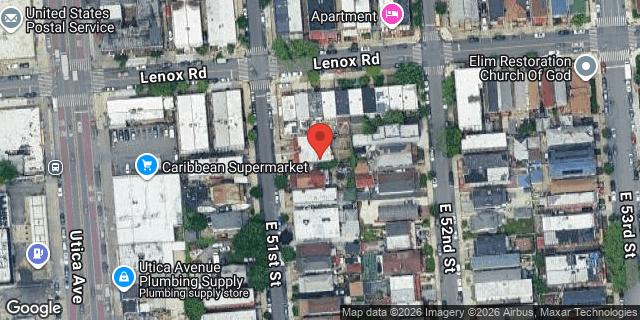 Aerial map of 281 EAST 51 STREET, Brooklyn