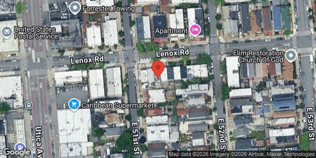 Aerial map of 812 LENOX ROAD, Brooklyn