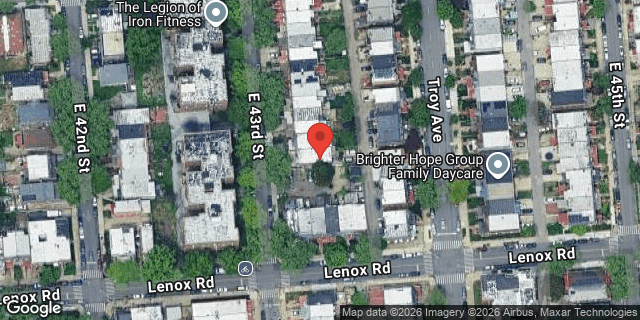 Aerial map of 31 EAST 43 STREET, Brooklyn