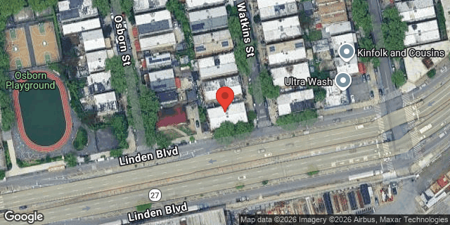 Aerial map of 684 WATKINS STREET, Brooklyn