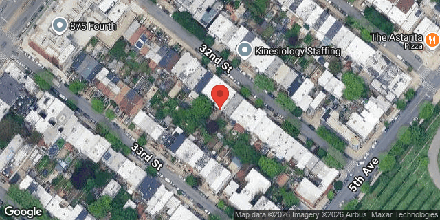 Aerial map of 202 32 STREET, Brooklyn