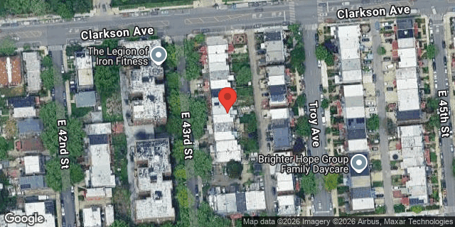 Aerial map of 19 EAST 43 STREET, Brooklyn