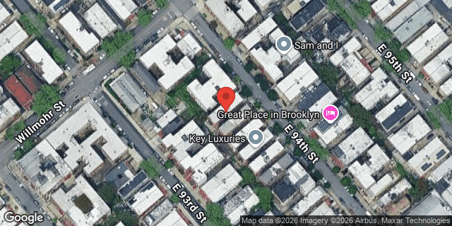 Aerial map of 458 EAST 94 STREET, Brooklyn