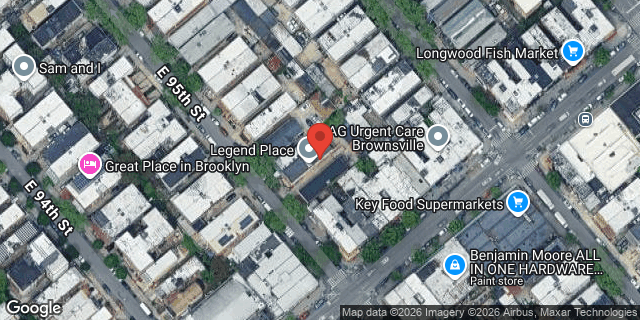 Aerial map of 495 EAST 95 STREET, Brooklyn