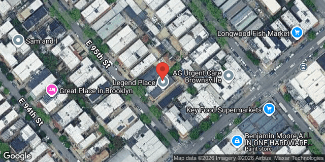 Aerial map of 491 EAST 95 STREET, Brooklyn