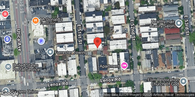 Aerial map of 253 EAST 51 STREET, Brooklyn