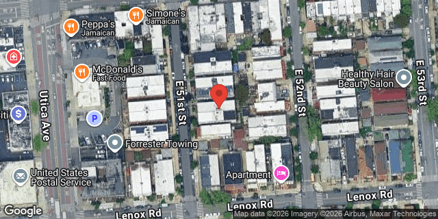 Aerial map of 247 EAST 51 STREET, Brooklyn