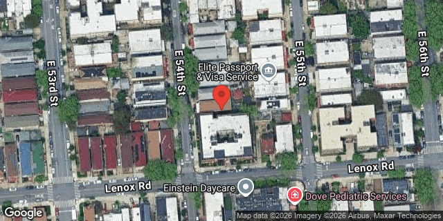 Aerial map of 127 EAST 54 STREET, Brooklyn
