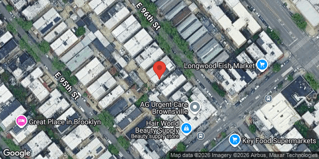 Aerial map of 484 EAST 96 STREET, Brooklyn