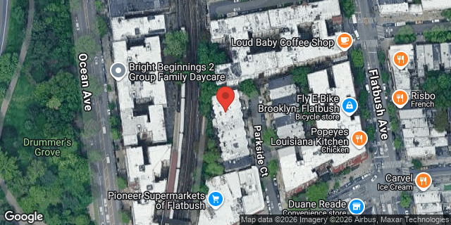 Aerial map of 15 PARKSIDE COURT, Brooklyn