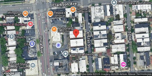 Aerial map of 242 EAST 51 STREET, Brooklyn