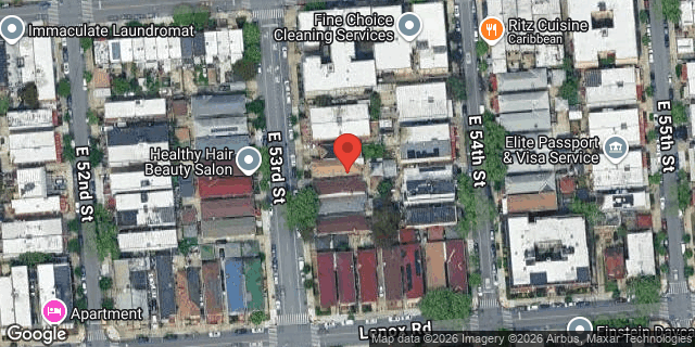 Aerial map of 163 EAST 53 STREET, Brooklyn