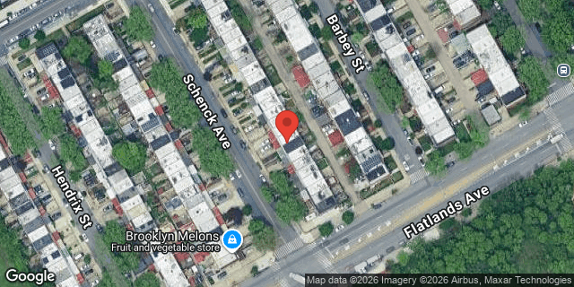 Aerial map of 1003 SCHENCK AVENUE, Brooklyn