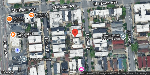 Aerial map of 202 EAST 52 STREET, Brooklyn