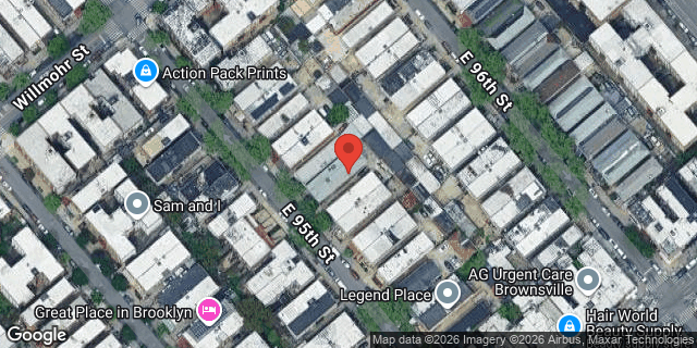 Aerial map of 465 EAST 95 STREET, Brooklyn