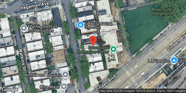Aerial map of 905 MOTHER GASTON BLVD, Brooklyn