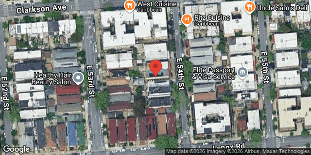 Aerial map of 120 EAST 54 STREET, Brooklyn