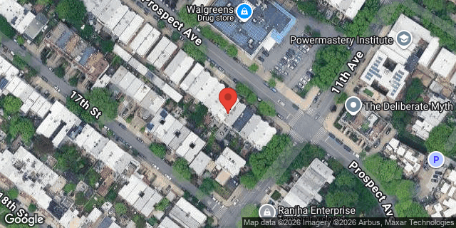 Aerial map of 608 PROSPECT AVENUE, Brooklyn