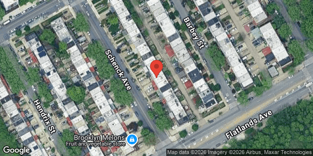 Aerial map of 999 SCHENCK AVENUE, Brooklyn