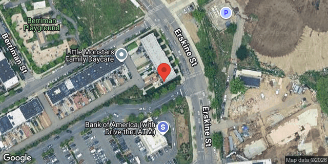 Aerial map of 912 ERSKINE STREET, Brooklyn