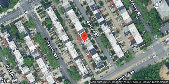 Aerial map of 1080 BARBEY STREET, Brooklyn