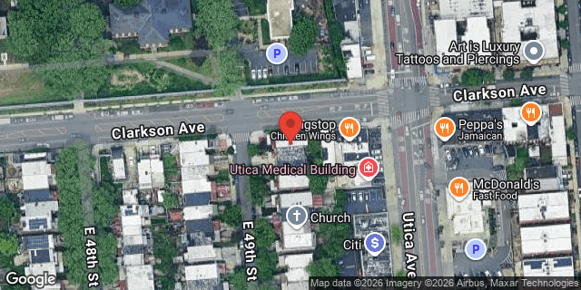 Aerial map of 233 EAST 49 STREET, Brooklyn