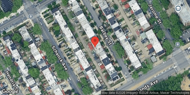 Aerial map of 1078 BARBEY STREET, Brooklyn