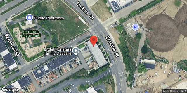 Aerial map of 902 ERSKINE STREET, Brooklyn