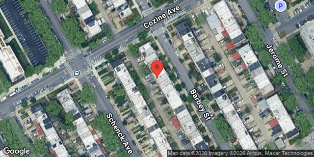 Aerial map of 1058 BARBEY STREET, Brooklyn