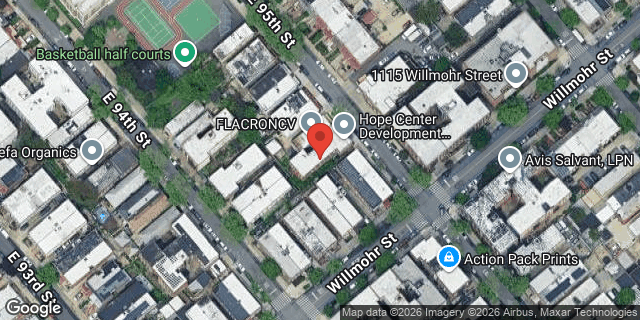 Aerial map of 416 EAST 95 STREET, Brooklyn