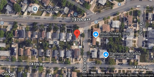 Aerial map of 249-50 147 AVENUE, Queens