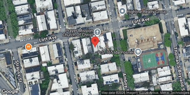 Aerial map of 54 LOTT AVENUE, Brooklyn