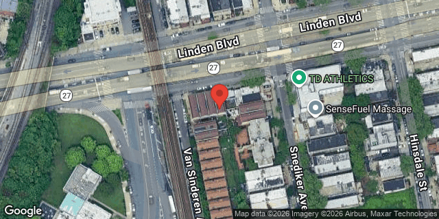 Aerial map of 1728 LINDEN BOULEVARD, Brooklyn