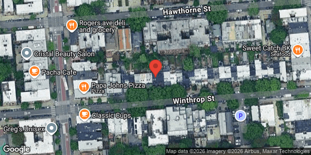 Aerial map of 239 WINTHROP STREET, Brooklyn