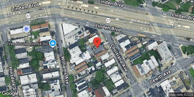 Aerial map of 82 LOUISIANA AVENUE, Brooklyn