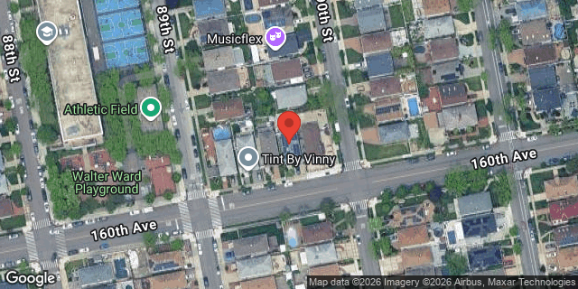 Aerial map of 89-15 160 AVENUE, Queens