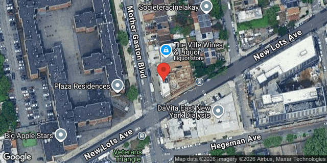 Aerial map of 41 NEW LOTS AVENUE, Brooklyn
