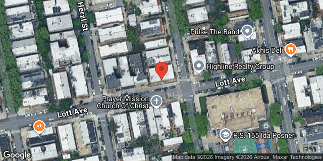 Aerial map of 518 AMBOY STREET, Brooklyn
