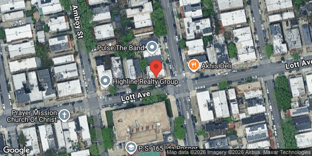Aerial map of 932 THOMAS S BOYLAND ST, Brooklyn