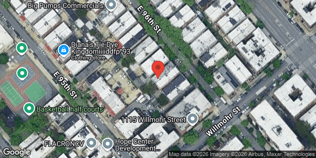 Aerial map of 400 EAST 96 STREET, Brooklyn