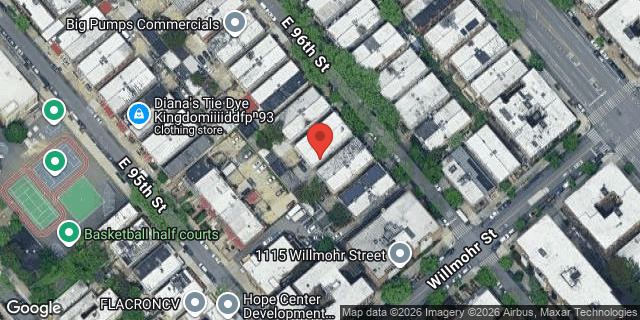 Aerial map of 396 EAST 96 STREET, Brooklyn