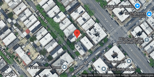 Aerial map of 409 EAST 96 STREET, Brooklyn