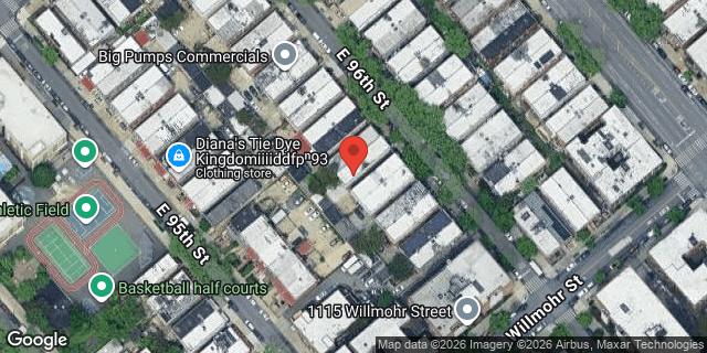Aerial map of 390 EAST 96 STREET, Brooklyn