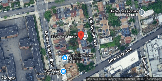 Aerial map of 564 CHRISTOPHER AVENUE, Brooklyn