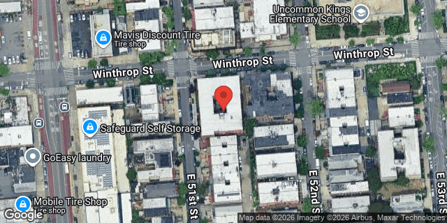 Aerial map of 155 EAST 51 STREET, Brooklyn